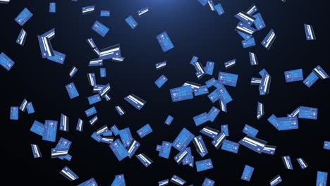 3d credit card rain on background concept of online shopping or business and finance spending money