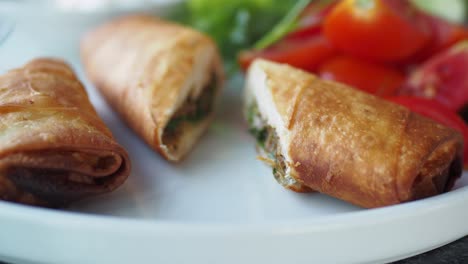 delicious turkish pide with fresh salad