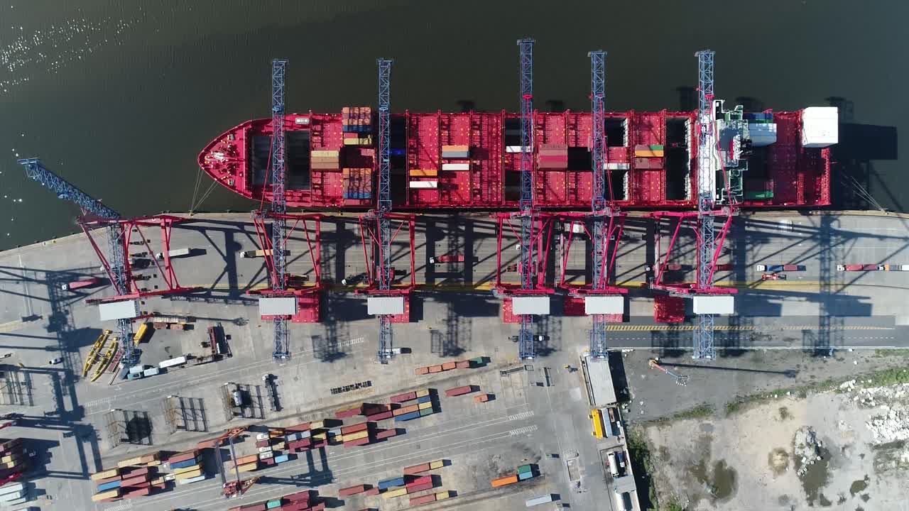 Aerial scene with drones