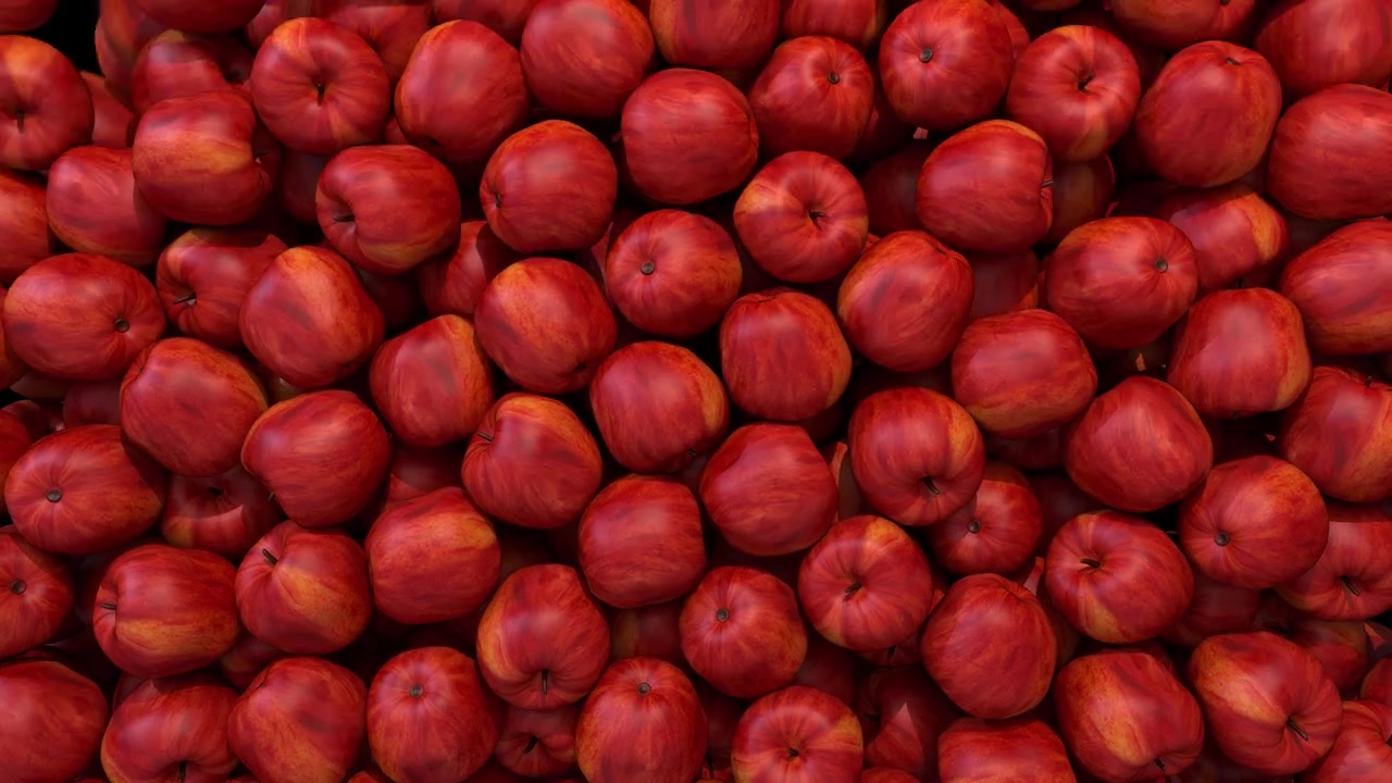 Apples red fill screen transition composite overlay element 4K