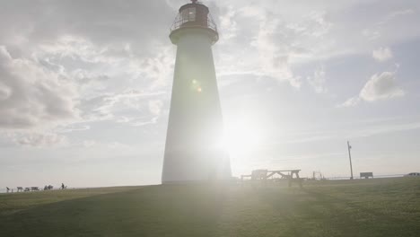 light house dolly forward lens flare