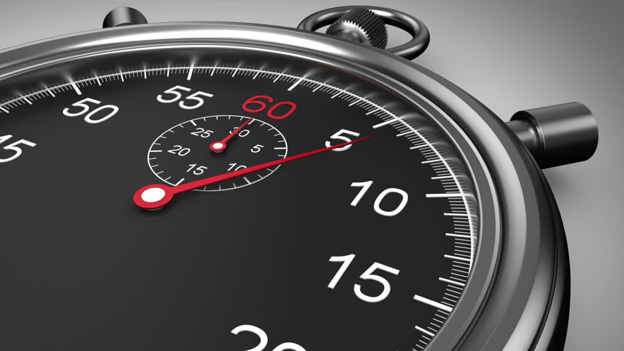 tiempo del cronómetro en fondo blanco