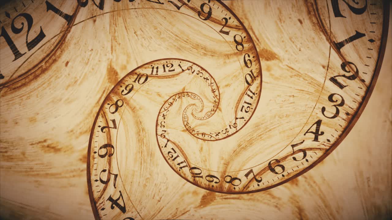 patrón de reloj espiral abstracto