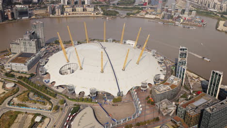 london city skyline from a helicopter