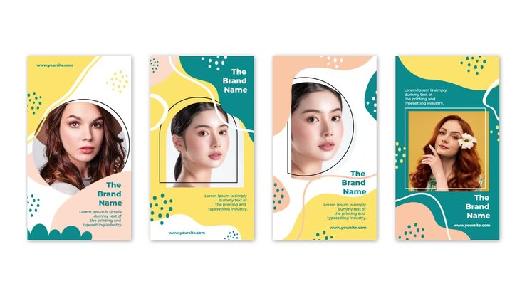 Design di storie di Instagram per marchi di bellezza e cosmetici
