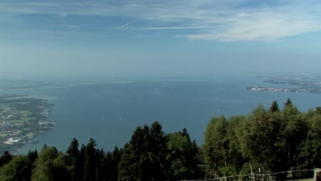 panorama pan shot of lake constance in germany