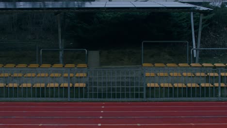 man running on a track