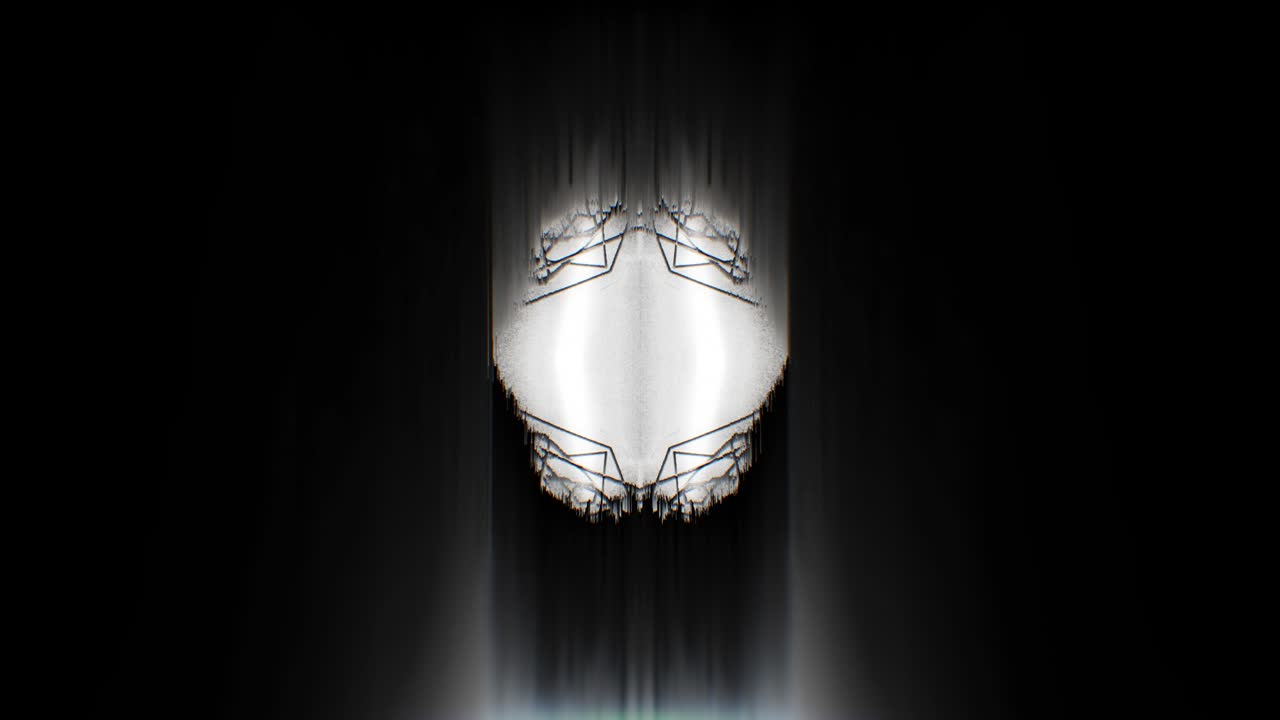 Luce tremolante. Movimento astratto. Loop VJ