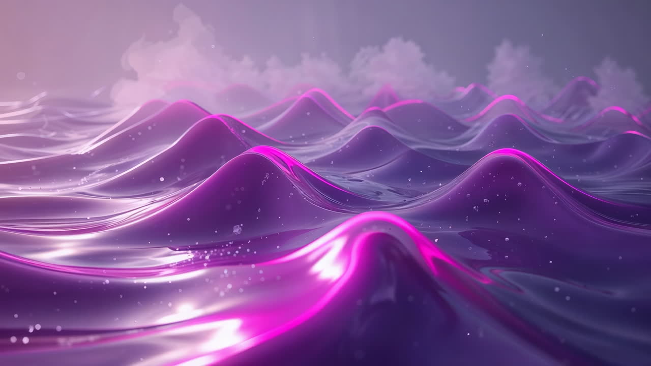 ondas líquidas abstractas púrpuras y rosas
