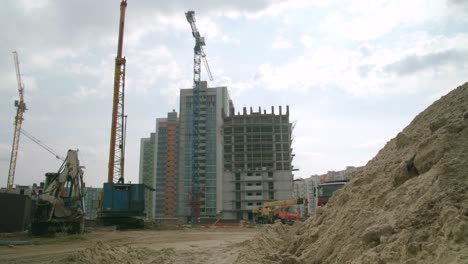 construction site of a multi-story building