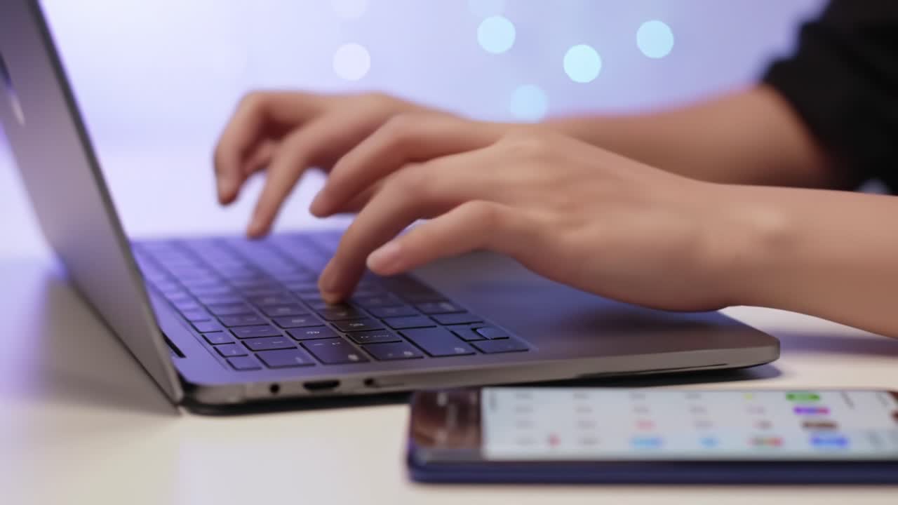 A Hands-on Approach to Multitasking: Balancing Laptop Use and Smartphone Interaction in a Modern Digital Workspace