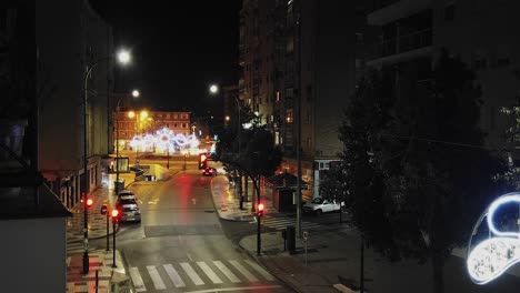 Night Street Scene in a Spanish City