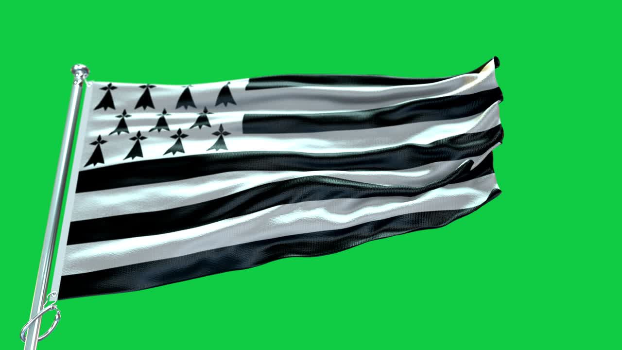 4k bandera muy detallada de bretaña - bandera de bretaña alto detalle - bandera nacional patrón de ondas de bretaña elementos en bucle