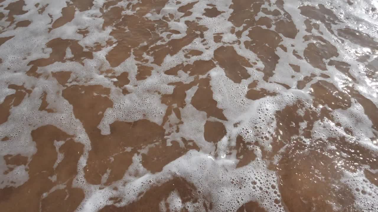 Beautiful nature of clean beach and sea wave