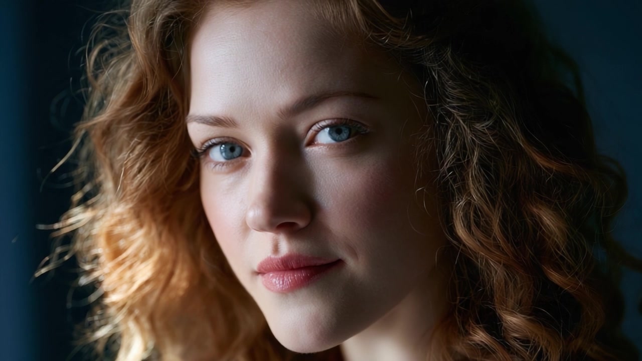 A Captivating Display of Natural Beauty and Emotion: Exploring the Intensity and Depth of Expression Through Stunning Close-Up Portrait Photography