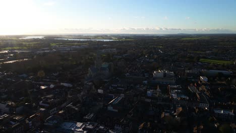 chichester cathedral, formally known as the cathedral church of the holy trinity, is the seat of the anglican bishop of chichester. it is located in chichester, in west sussex, united kingdom.