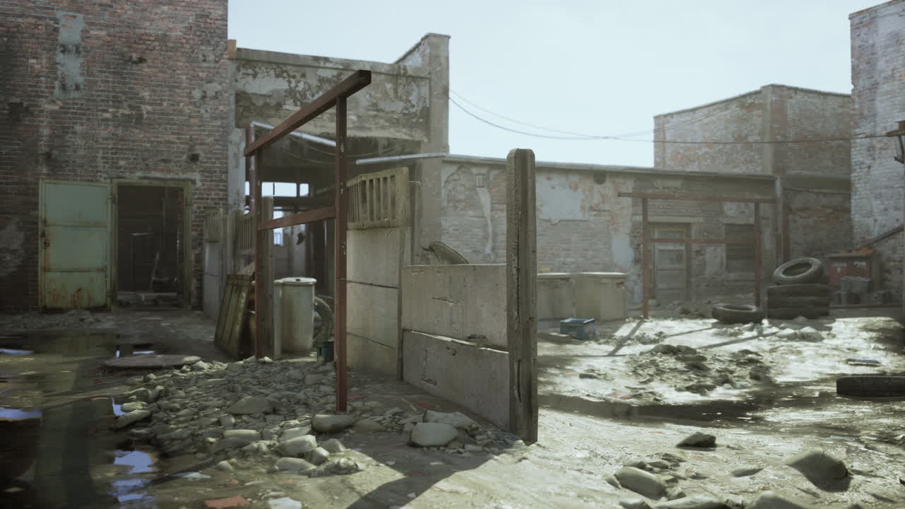 ruinas urbanas post-apocalípticas