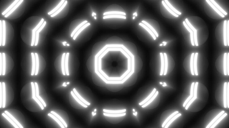 Abstract Glowing Neon Pattern