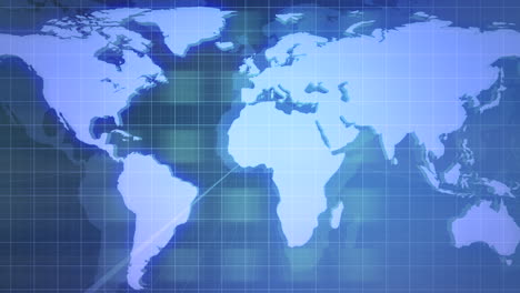 news graphic animation with lines and world map 3