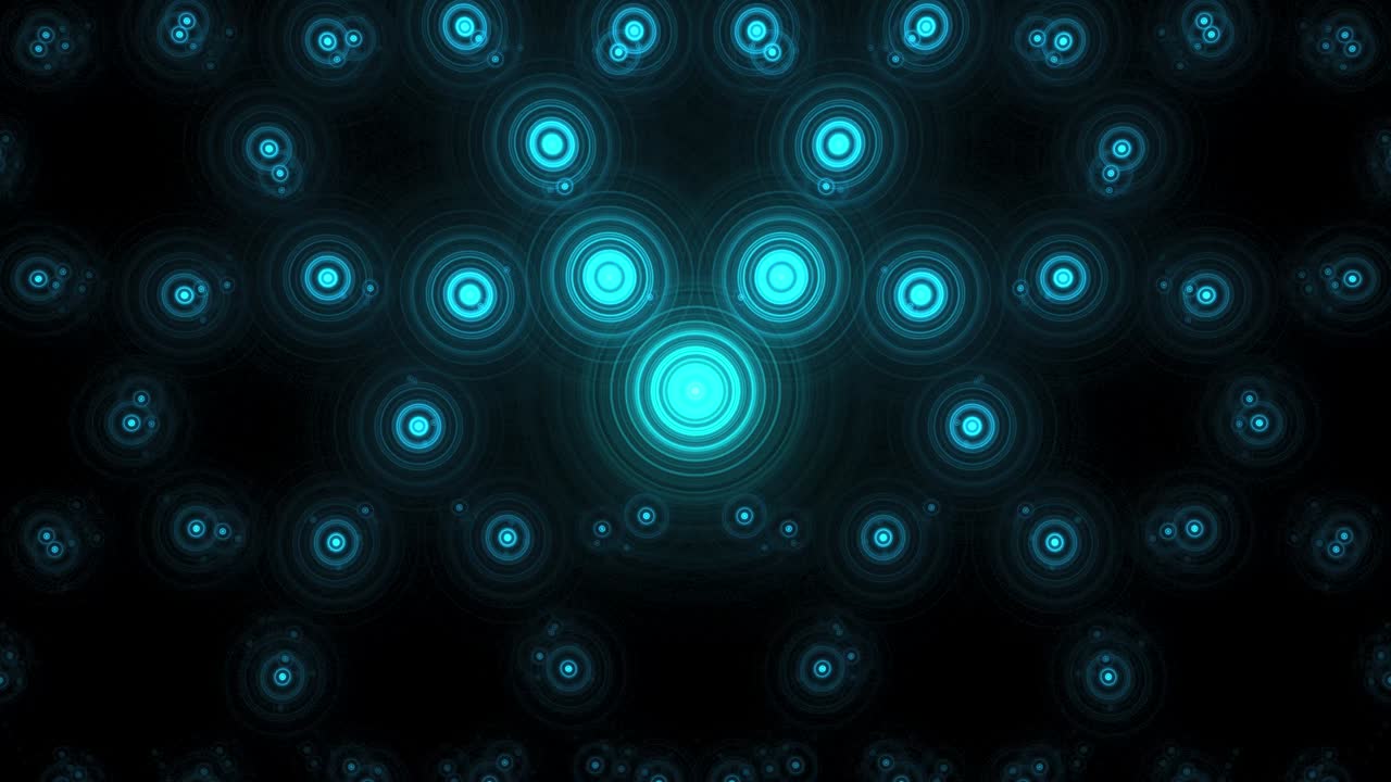 Abstract Bokeh and Dots Technology Background