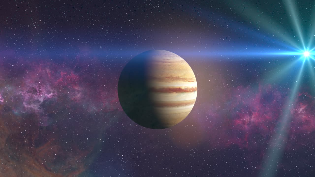 júpiter en la inmensidad del espacio