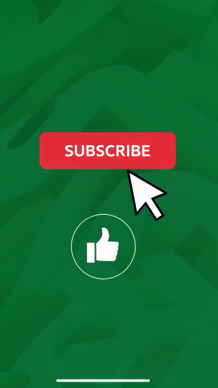 Mouse Cursor Interacting with Like and Subscribe Buttons