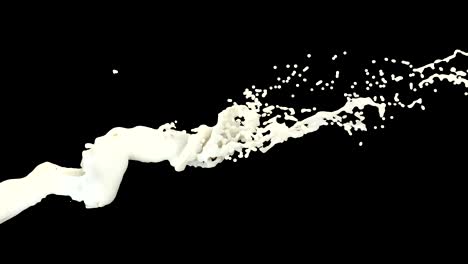 milk splash on black background 4k