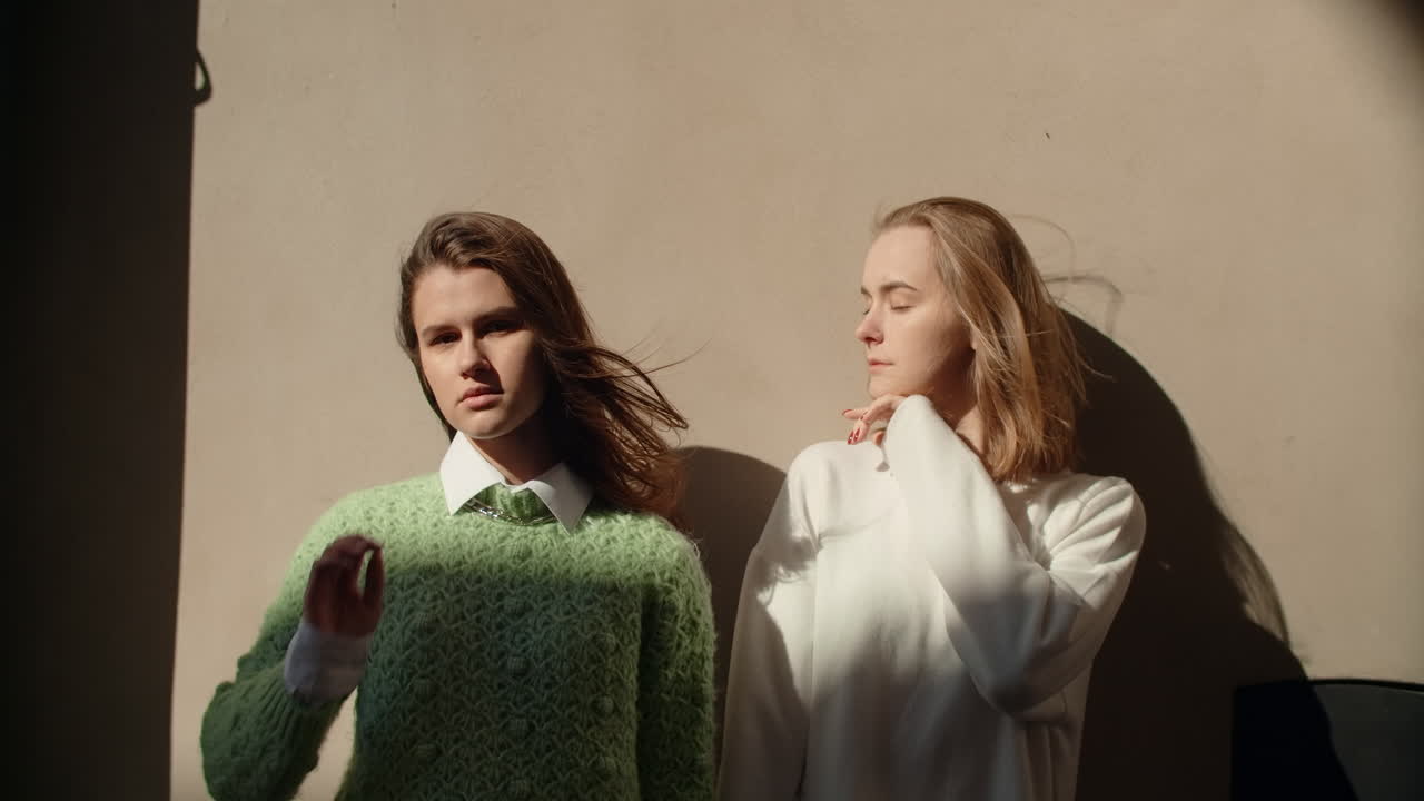 Two women in sunlight