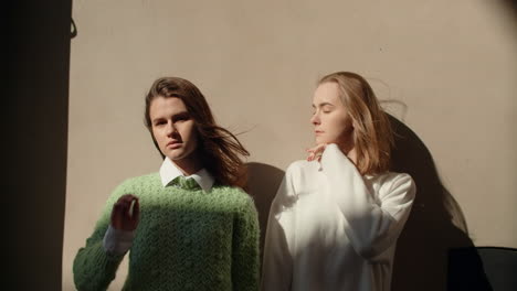 two women in sunlight