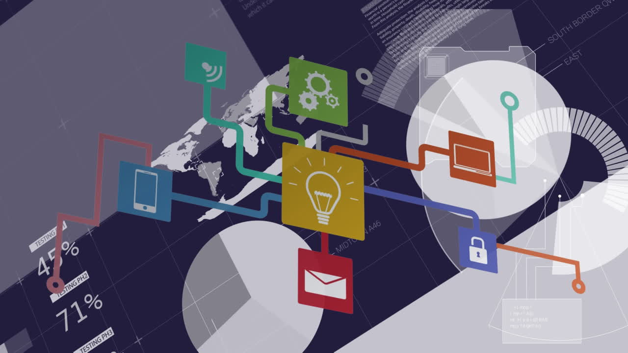 연결 네트워크의 애니메이션