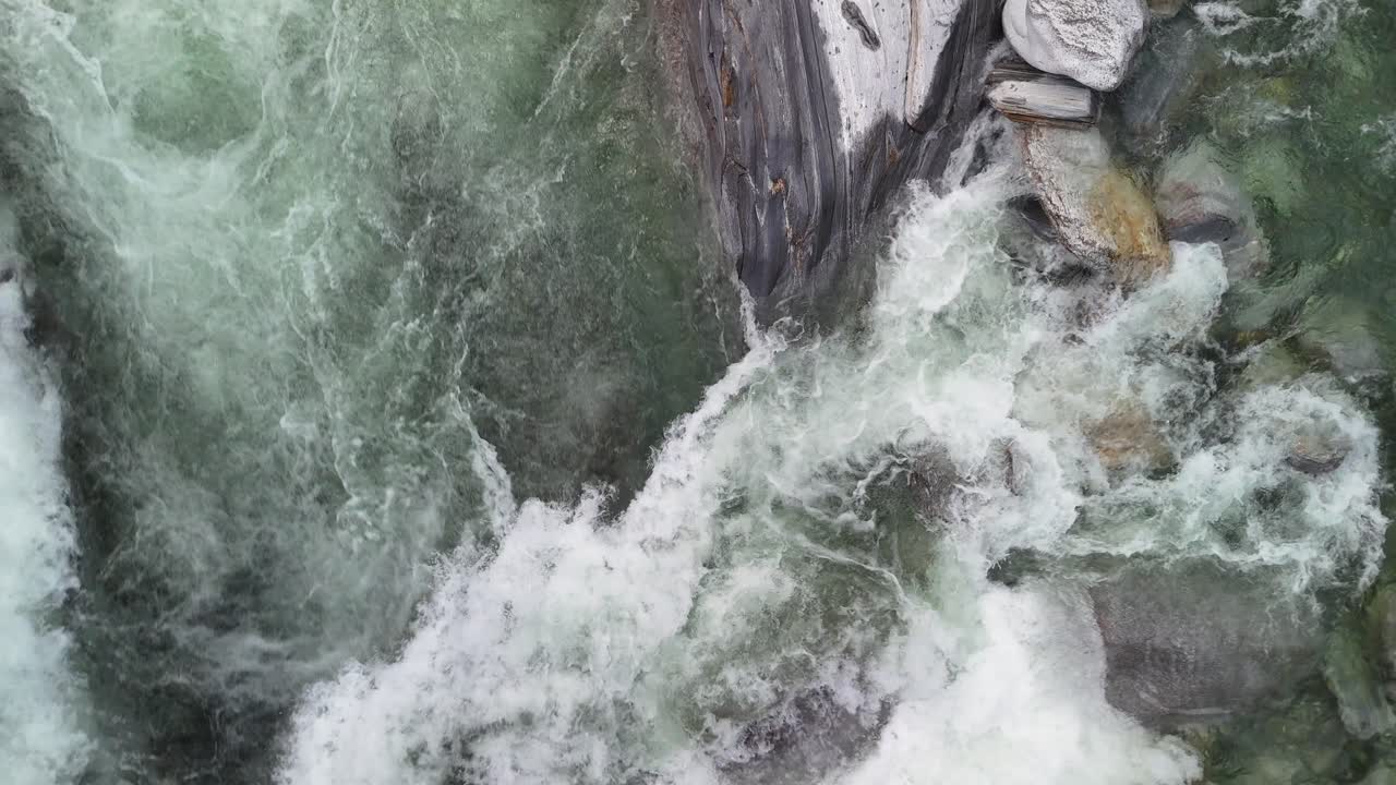 Waterfall river water flow Verzasca River Switzerland mountain cold stream