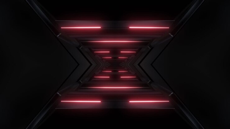 Futuristic Neon Tunnel