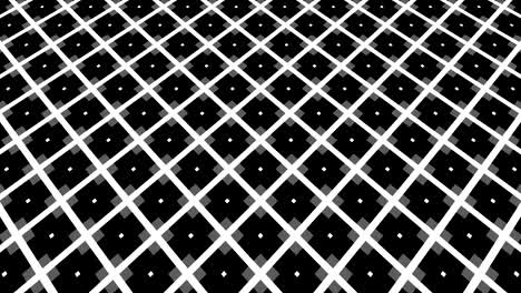 graphic pattern in black and white that tilts up and moves.