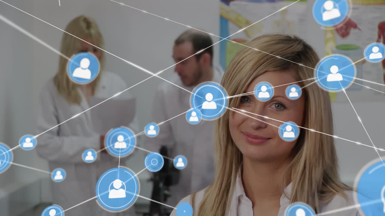 animación de la red de conexiones entre los científicos caucásicos