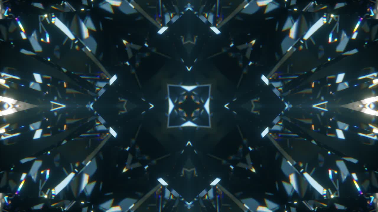 Abstract Diamond Kaleidoscope Pattern