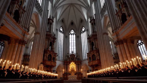 ceremony in a grand cathedral