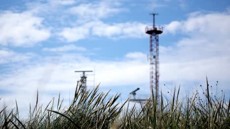 land-sea communication military radar tower mast