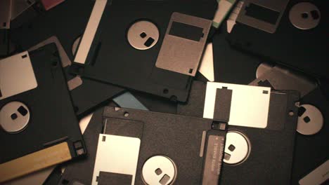 pile of floppy disks