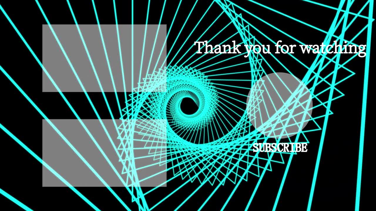 Shape continuous progress end card ending screen motion graphics