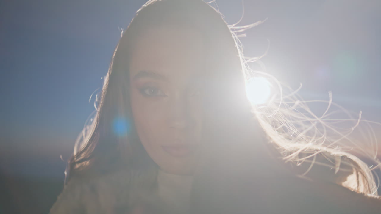 Chilling model enjoy party at night nature portrait. Sexy disco girl dancing