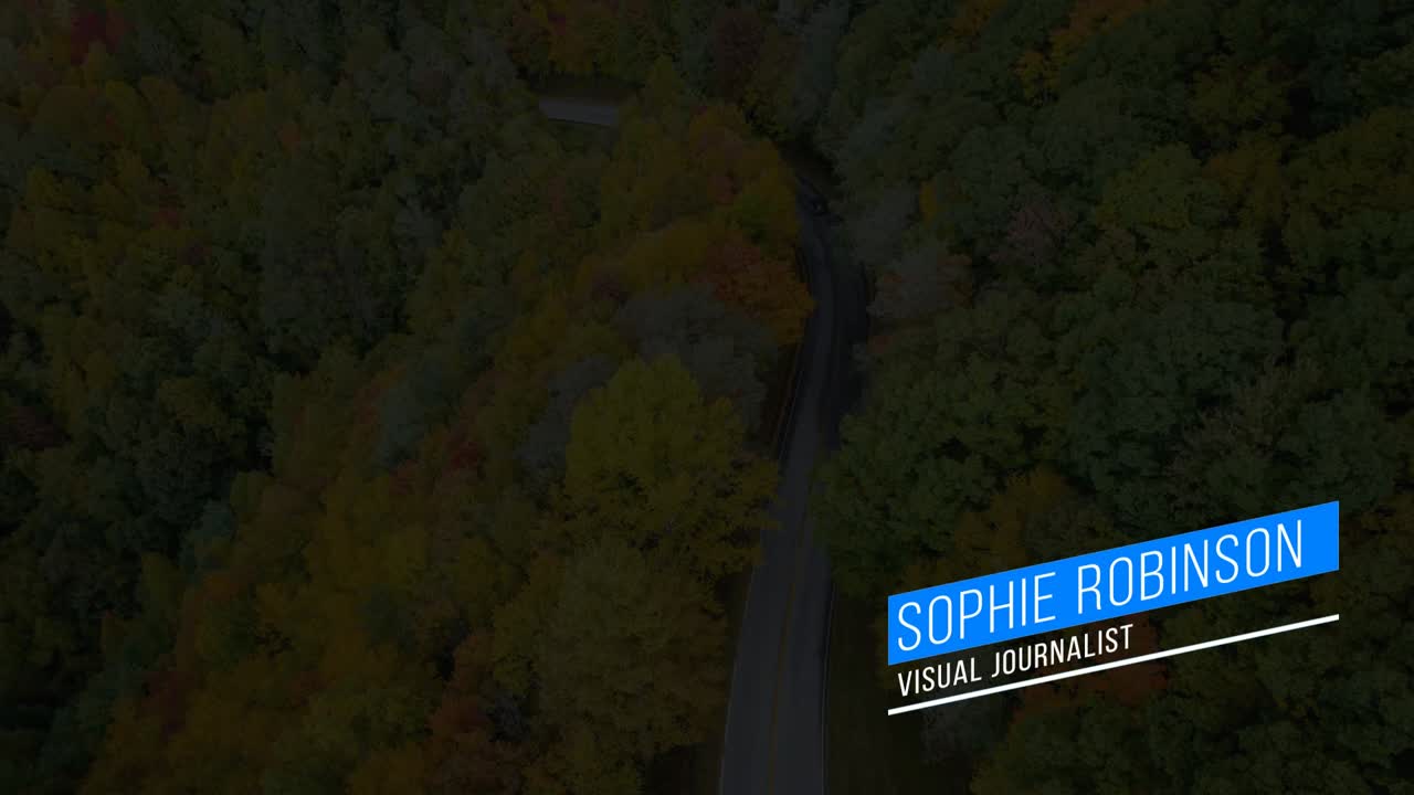 Autumn Foliage Scenic Byway Aerial View