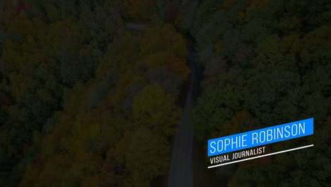 autumn foliage scenic byway aerial view
