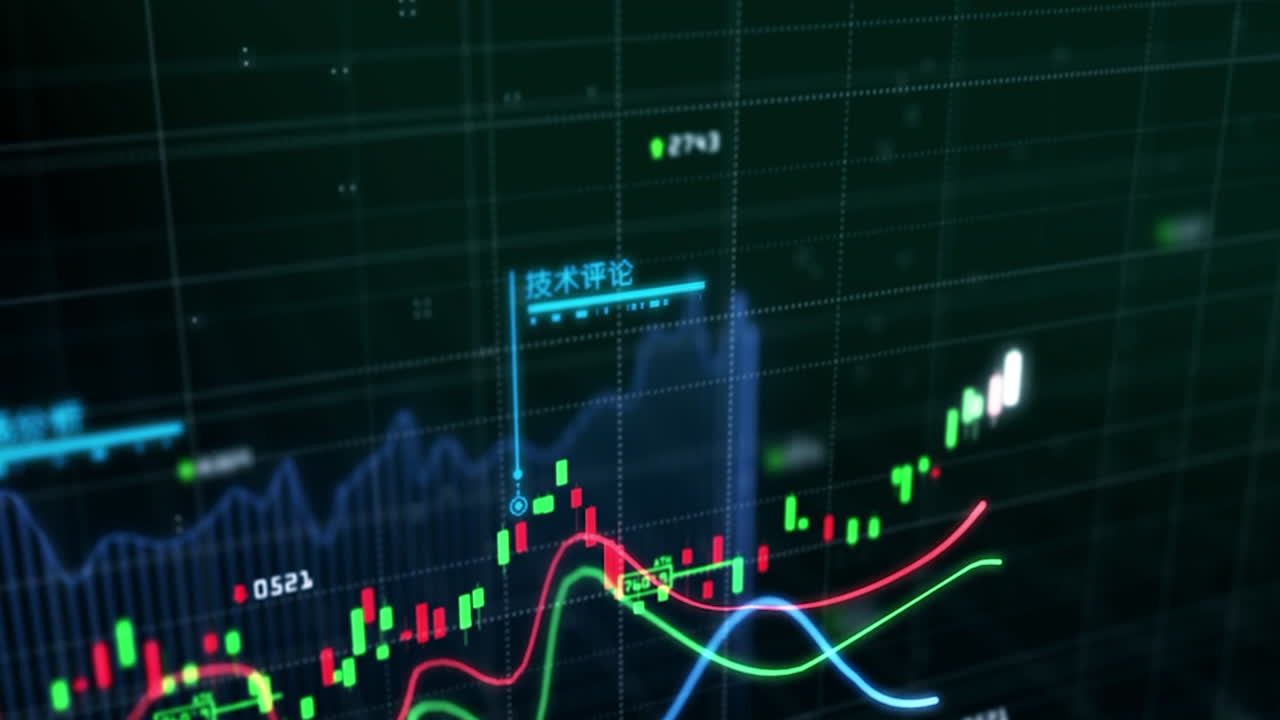 diagramas de datos financieros coloridos análisis, mercado de valores cambiando y mostrando el aumento de los beneficios crecimiento de los ingresos en el mercado alcista