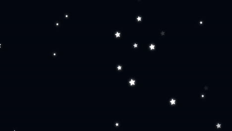 animated stars twinkling over dark background