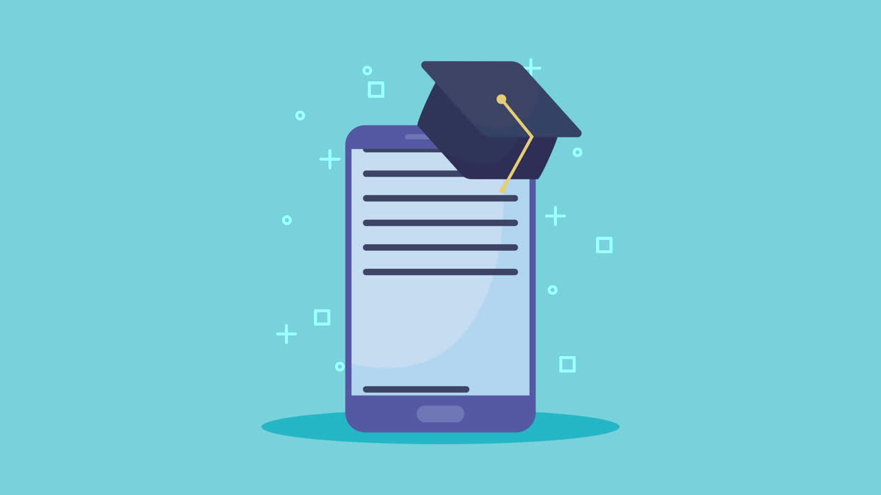 Graduation Cap on a Smartphone