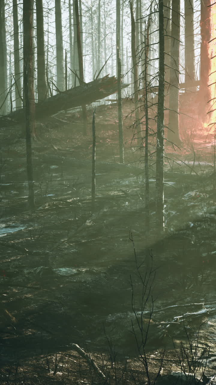 secuelas de un incendio forestal