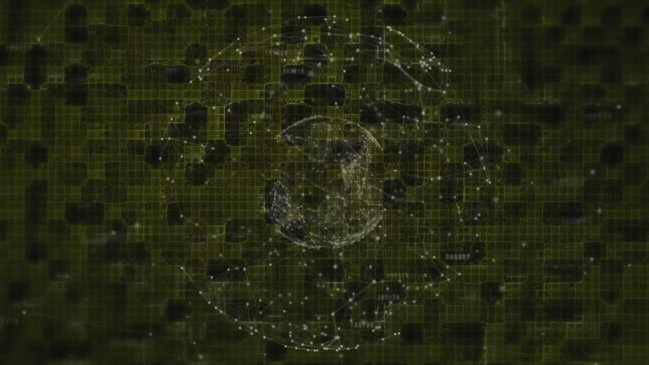 블루 웨이브를 통한 연결 네트워크의 애니메이션