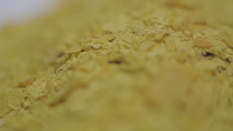 nutritional yeast vegan superfood macro extreme close up shallow