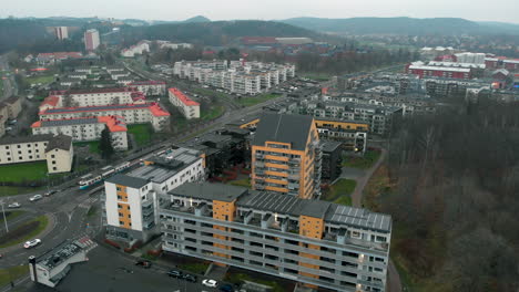 Wohngebiet-In-Der-Stadt-Göteborg-An-Bewölkten-Tagen