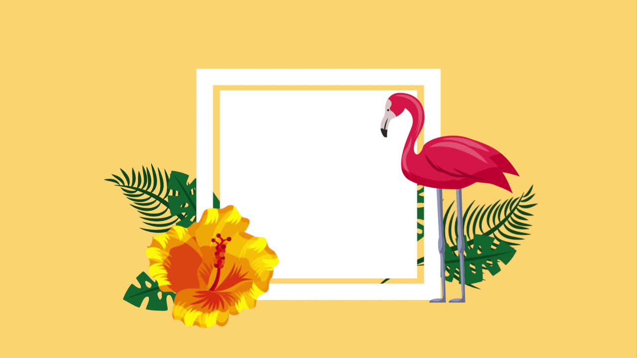 여름 열대 템플릿